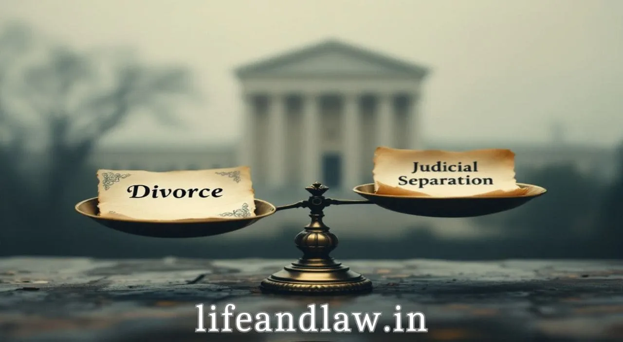 घटस्फोट की कायदेशीर विभक्तता? कायदेशीर फरक समजून घ्या (Divorce or Judicial Separation? Understand the Legal Differences)