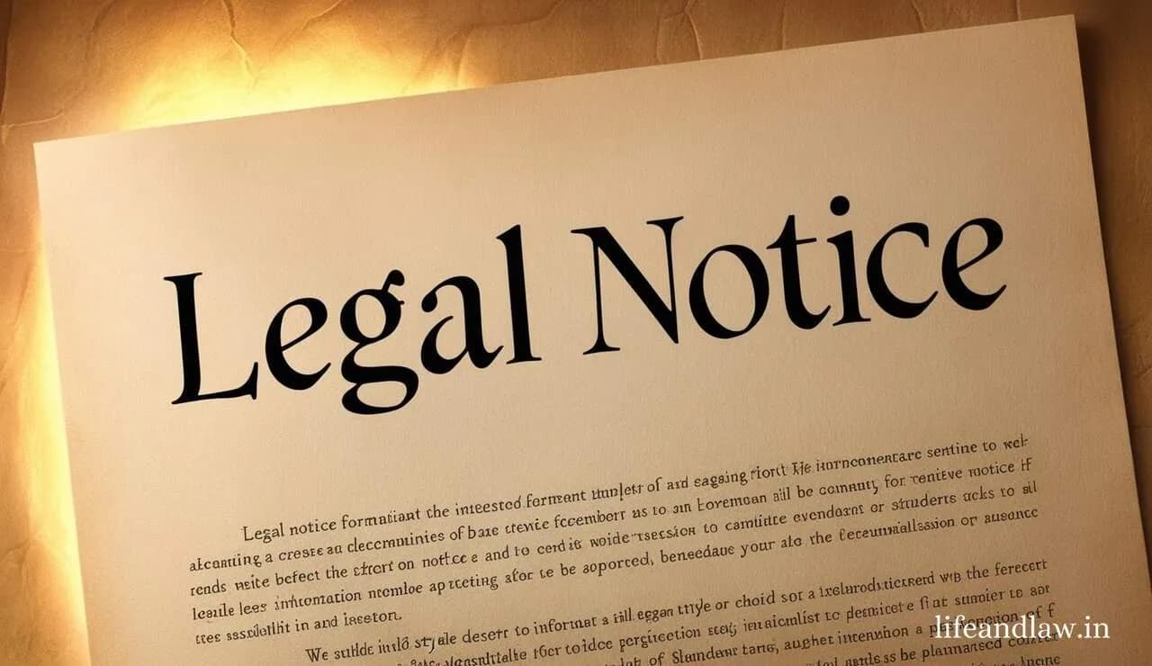 Legal Notice: When, Why, and How to Send It? - कायदेशीर नोटीस: कधी, का आणि कशी पाठवायची?